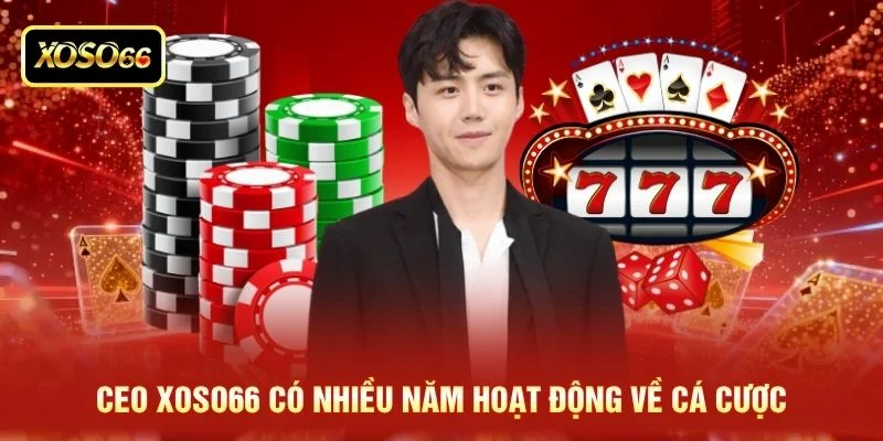 CEO XOSO66 có nhiều năm hoạt động về cá cược